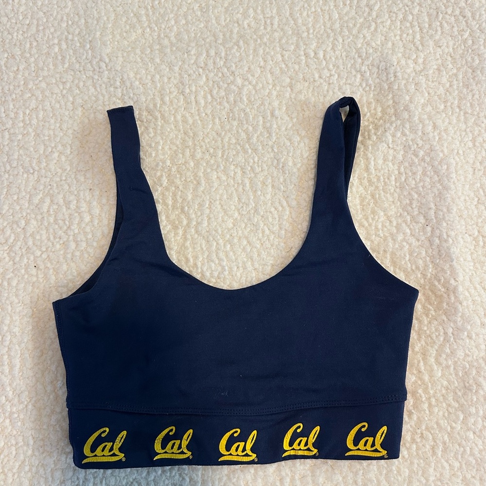 Women's CAL Navy Sports Bra XS